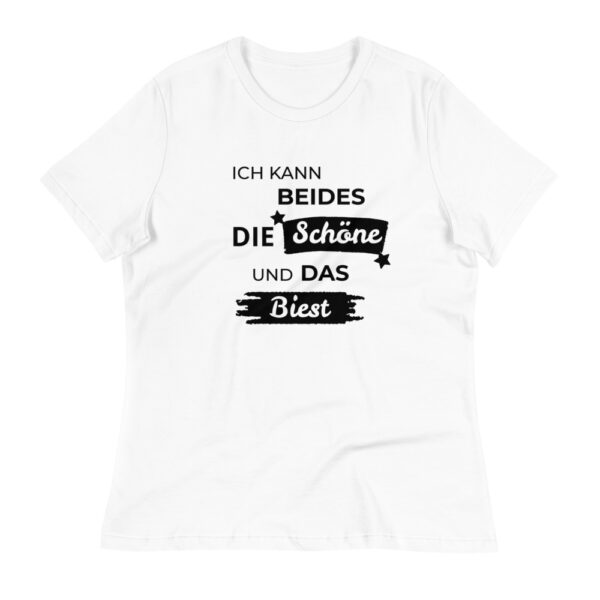 Damen-T-Shirt “Ich kann Beides: Die Schöne & das Biest”